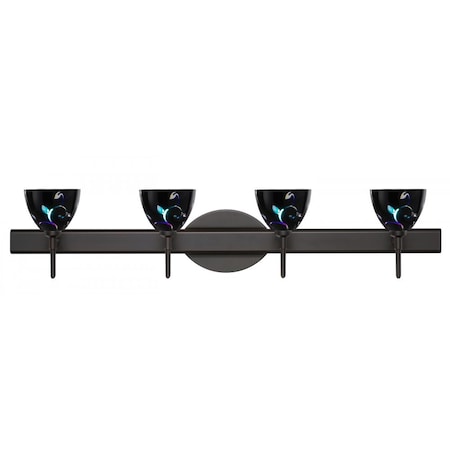 Besa Lighting Besa Divi Wall 4SW Black Dicro Vine Bronze 4x5W LED 4SW-1858VB-LED-BR